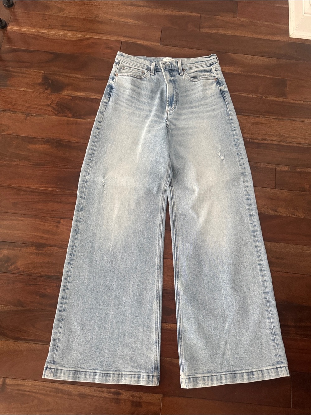 pistola Light Blue Wide-Leg High-Rise Jeans